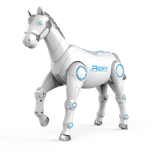 ربات اسباب بازی اسب سفید کنترلی Smart horse model control robot_ربات اسباب بازی